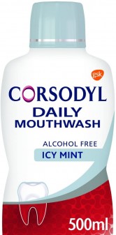 Corsodyl Daily Mouthwash Alcohol Free Icy Mint