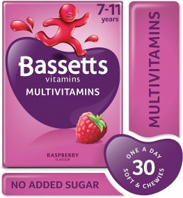Bassett'S Multivitamin Pastilles 7-11yrs Raspberry