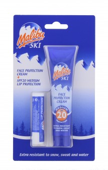 Malibu Ski Duo Pack (Lip Protection Balm Spf 20 & Face Protection Cream Spf 20)