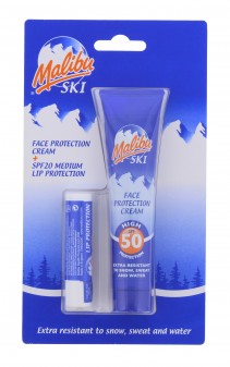 Malibu Ski Duo Pack (Lip Protection Balm Spf 20 & Face Protection Cream Spf 50)