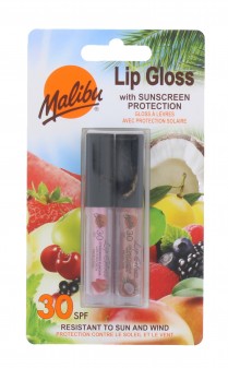 Malibu 2 Pack Spf 30 Lip Gloss Coconut & Strawberry