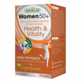 Natures Aid Women'S 50+ Multi-Vitamins & Minerals (With Superfoods)
