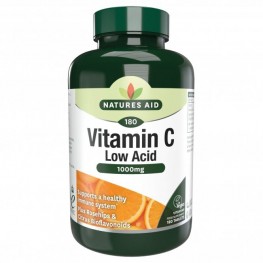 Natures Aid Vitamin C 1000mg Low Acid (With Rosehips & Citrus Bioflavonoids)