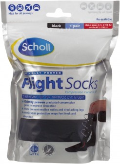 Scholl Flight Socks Size 9.5-12