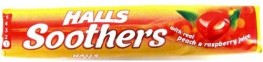 Halls Soothers Peach And Raspberry
