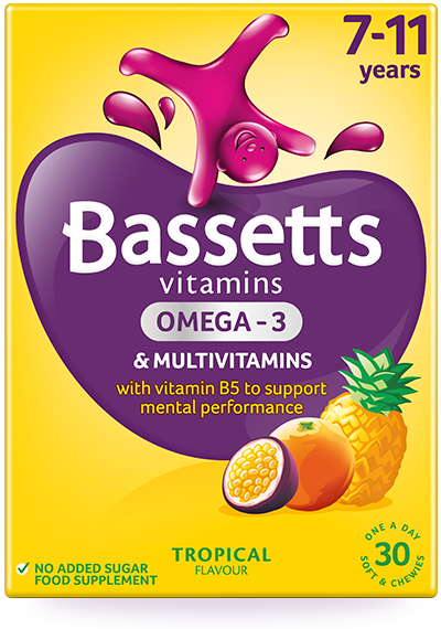 Bassetts Vitamins Omega 3 Flaxseed &Amp; Multivitamin Pastilles Orange