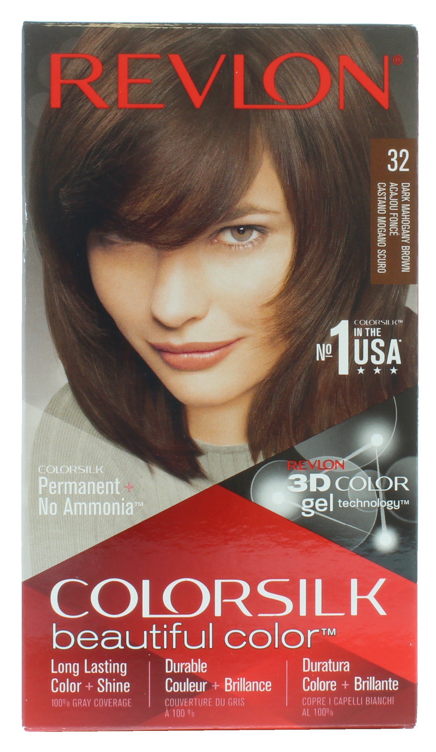 Revlon Colorsilk Permanent Hair Colour Dark Mahogany Brown
