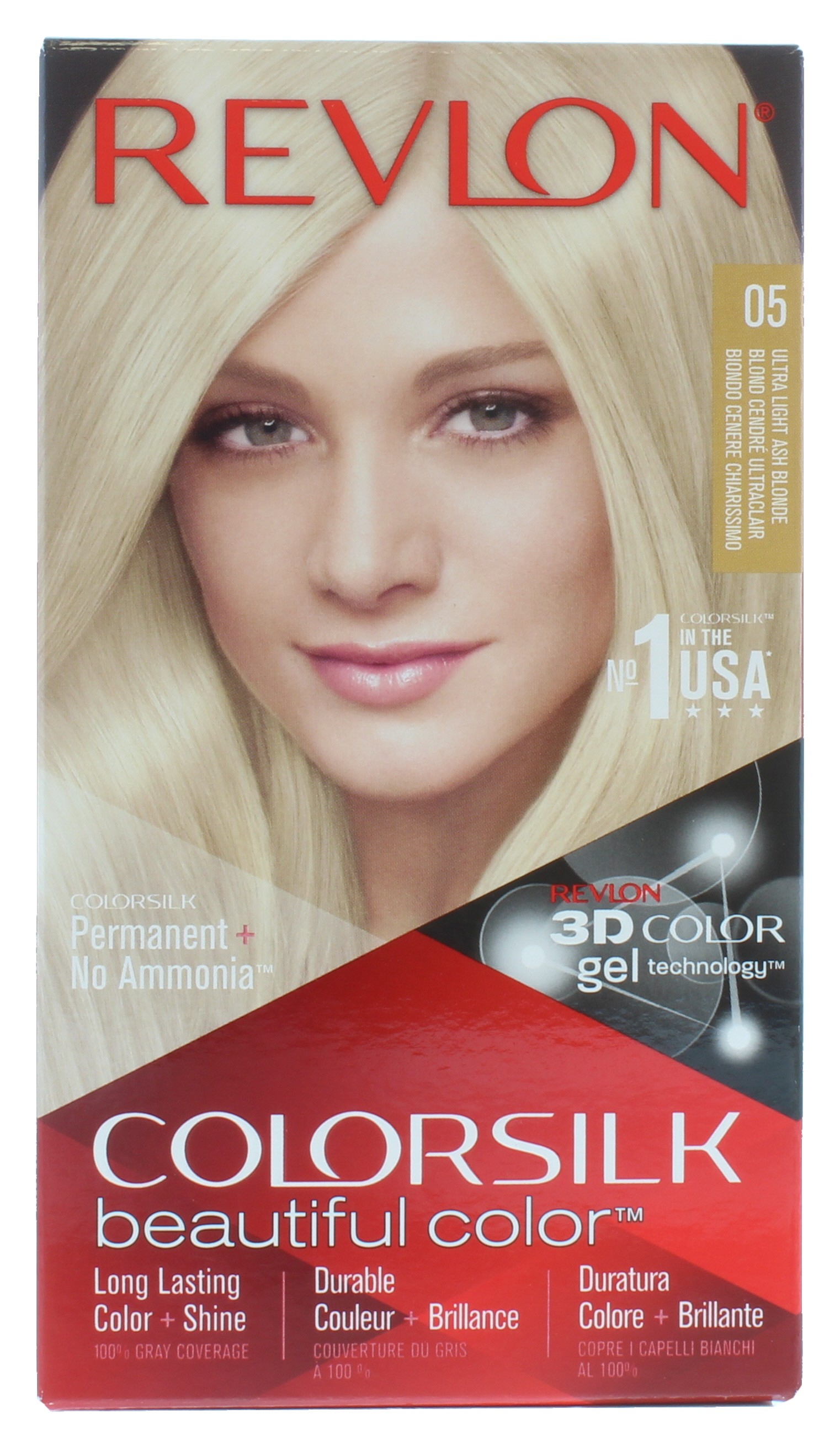 Revlon Colorsilk Permanent Hair Colour Ultra Light Ash Blonde